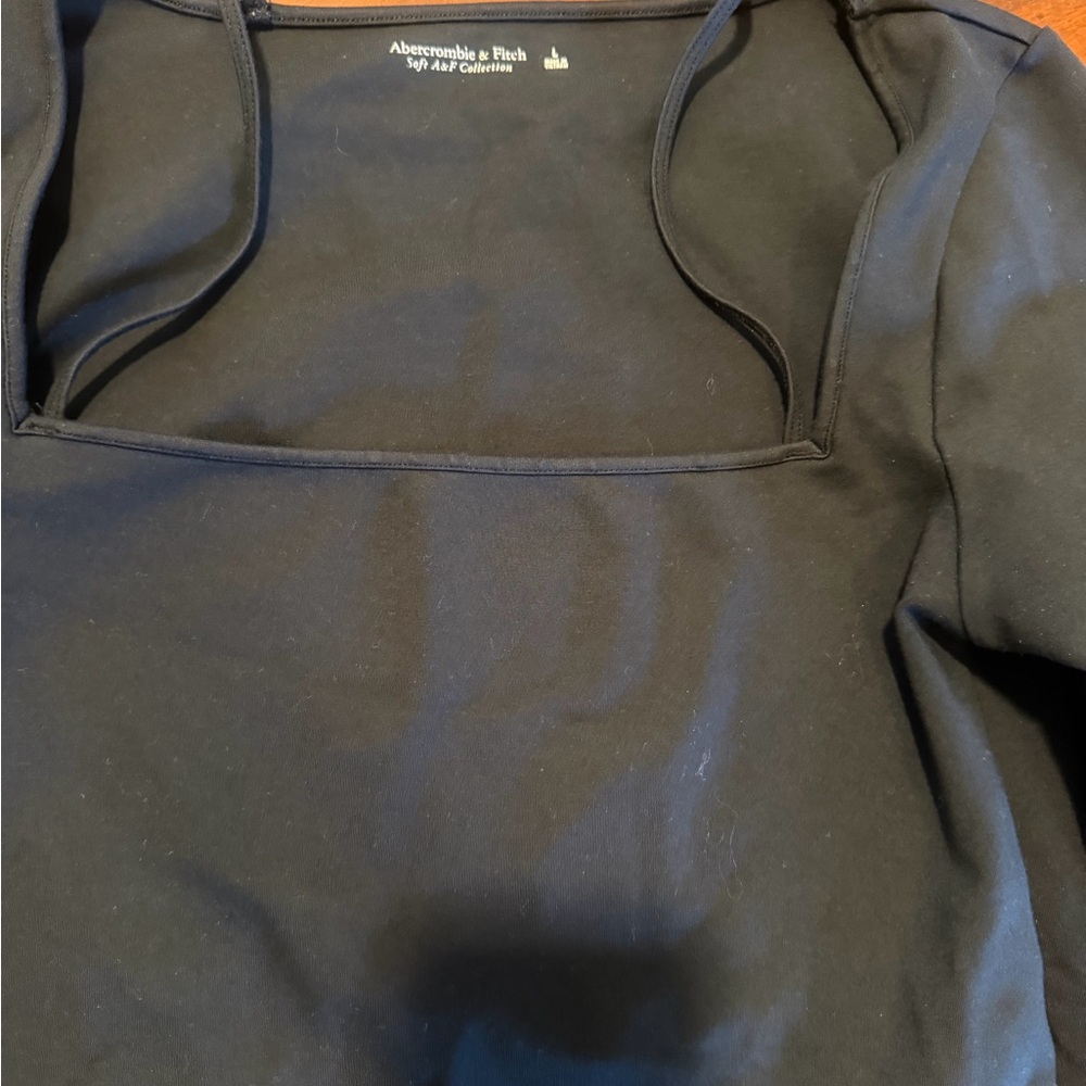 Abercrombie & Fitch bundle of Square Neck Long Sleeve Tops — Brown and Black - Picture 5 of 5